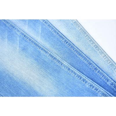 China Breathable Denim Stripe GV324 Thin And Soft Lightweight Blue White Manufacturer For Fashion Jeans Fabric for sale