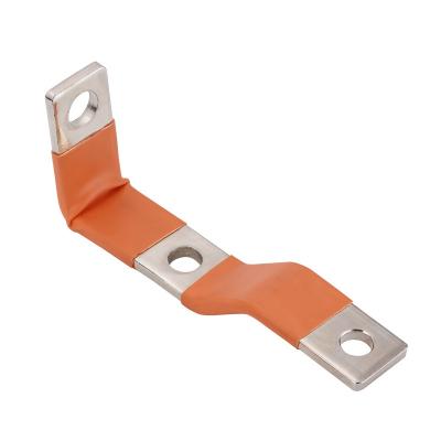 China Custom nickel plated copper flexible low voltage power distribution system busbar bracket for prismatic 280ah lifepo4 battery cell for sale