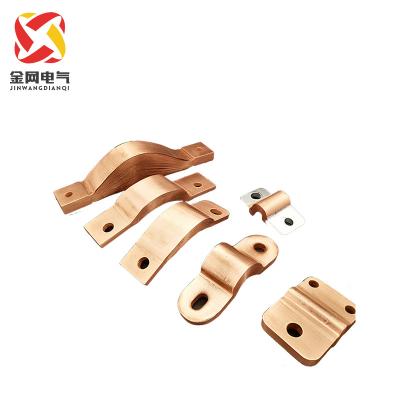 China Low Voltage Power Distribution System 30cm Soft Copper Aluminum Flexible-Rigid Connector For Terminal Busbar With Screws for sale