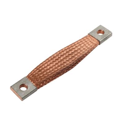 China OEM 2500a Low Voltage Power Distribution System Braided Ground Bus Copper Flexible Connector For Busbar for sale