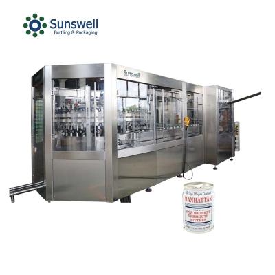 China High Precision Filling Glass Saver Juice Filling Machine Production Line Beer Filler Juser High Speed ​​1 Level Battery Tin Can Filling Seaming Machine for sale