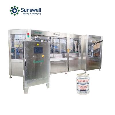 China High Precision Filling Level Can Filling Seaming Machine For Carbonated Alcohol Drinks Cider Soda Water Energy Drink Production Line for sale