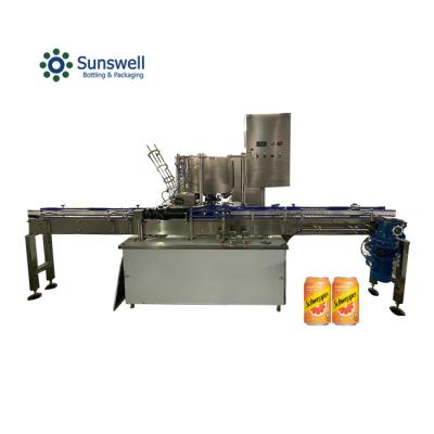 China Best Price Food Carbonated Filling And Sealing Water Tin Can Lid Sealing Machine Coconut Soft Drink Aluminum Can for sale