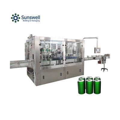 China Automatic Automatic Beverage Beer Can Sealing Machine Beverage Canning Machine Filling Line for sale