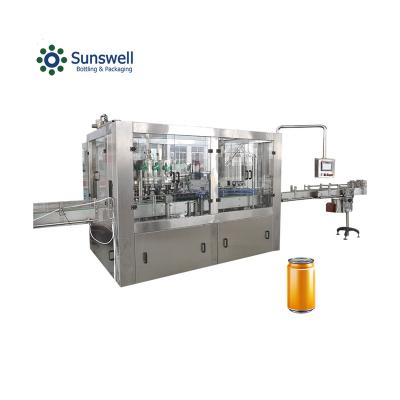 China Automatic Beer Can Filling Machine Price Automatic Beverage Filler Filling Line for sale