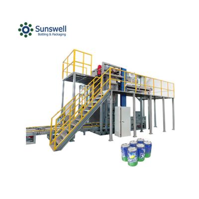 China Sunswell Food Can Depalletizer High Level Depalletizer For Glass Bottle Tin Can Packing Automatic Depalletizer for sale