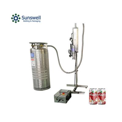 China Food Good Performance Pop Can Nitrogen Dosing Machine For Drinks Liquid Nitrogen Filling Dosing Machine for sale