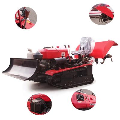 China Self-propelled Plant Digging and Fertilizing Crawler Tractor Garden Management Machine for sale