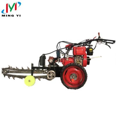 China Mini Farm Trenching Pipeline Cable Chain Handheld Trencher Farm Trencher Machine Equipment Water Pipe Trencher for sale