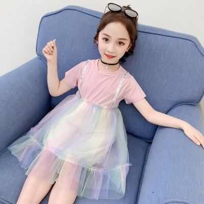 China Viable girls' dress summer mesh skirt little girl summer fashion princess dress super fairy fashion new for sale