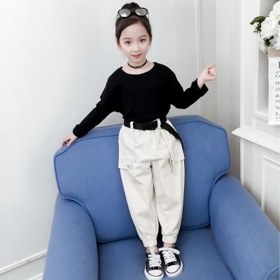 China Casual Pants New Girls Fall Jumpsuits Spring And Fall Clothes Girl Sports Loose Sets for sale