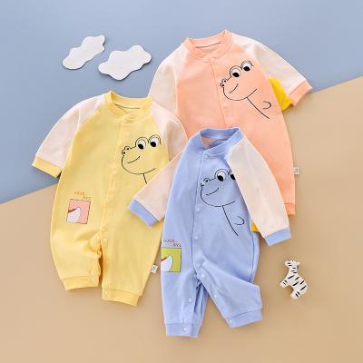 China One Piece Newborn Baby Autumn Pajamas from 100% Spring and Autumn Newborn Baby Clothes Cotton Baby Romper for sale