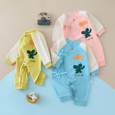 China Newborn Newborn Baby Girl Pajamas Spring Cotton and Autumn Cotton Romper Baby Clothes,Outing Clothes for sale