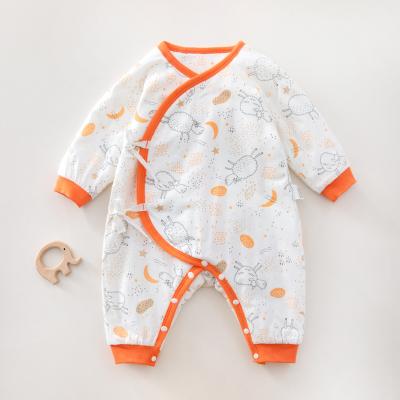 China Lovely baby romper pajamas outing service winter new born baby warm suit baby romper autumn and winter clothes for sale