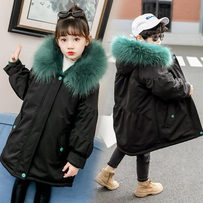 China Boys and Girls Winter Casual Fleece Coats 2020 New Style Western Hooded Anorak Kids Thick Detachable Big Tops for sale