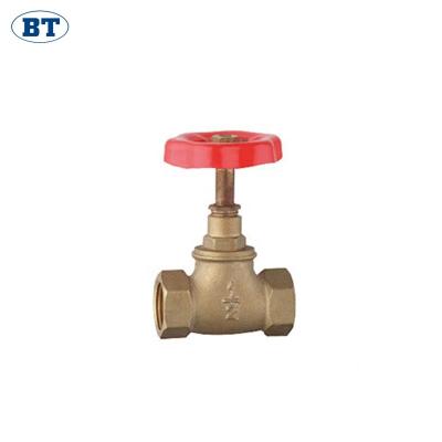 China BT4018 general heavy type long thread main gate valve manufacturer brass wedge, 1-1/2 inch gate valve for sale