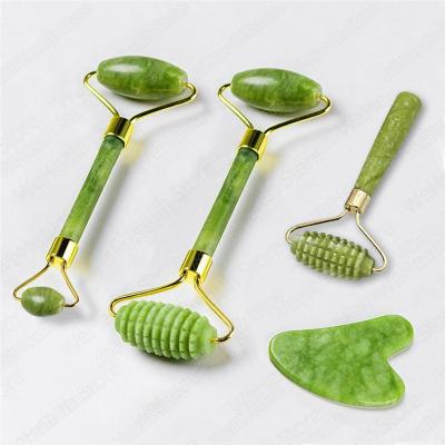 China 100% Hand Held Anti Aging Nature Jade Stone Jade Facial Roller for Face Massager Facial Roller Made in China for sale