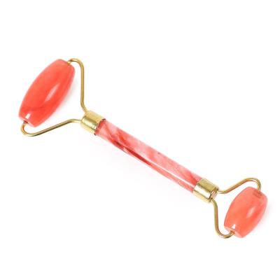 China Facial Massage SPA Tool Reiki Red Molten Crystal Quartz Roller Stone Healing for sale