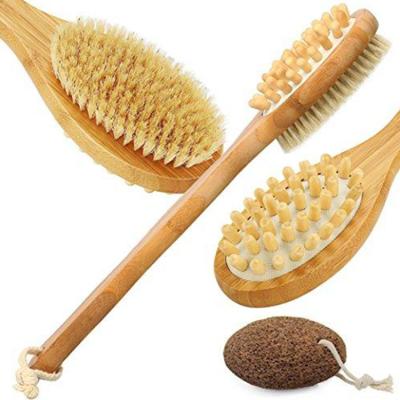 China Soft Eco - Friendly Body Brush For Dry Skin Sweeping Back Scrubber For Skin Exfoliating Bamboo Bath for sale