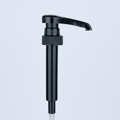 China Non Spill Pump 28/400 Luxury Black Left Right Hand Lock Lotion Pump Plastic Lotion Pump For Lotion Packaging for sale