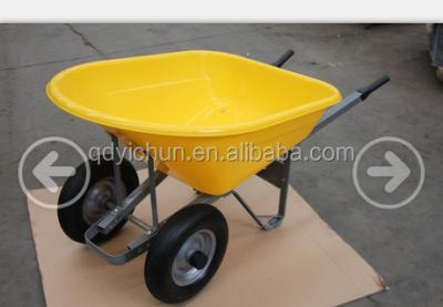 China Construction Plastic Civil Tools Wheels Plastic Wheel Barrow Dual for sale