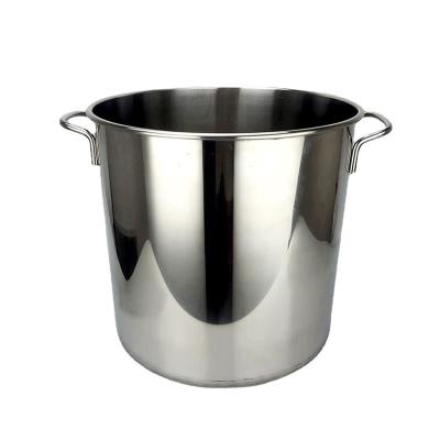 China Professional Supplying Equipment Stainless Steel Stock Pot Restaurant Hotel Sustainable Large Capacity Stock Pot Set Soup&stock Pots for sale