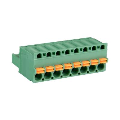 China PA66 5.0mm 5.08mm Pitch Terminal Block 2EDGKD-5.08 Screwless PCB Terminal Block Replace DEGSON DINKLE for sale