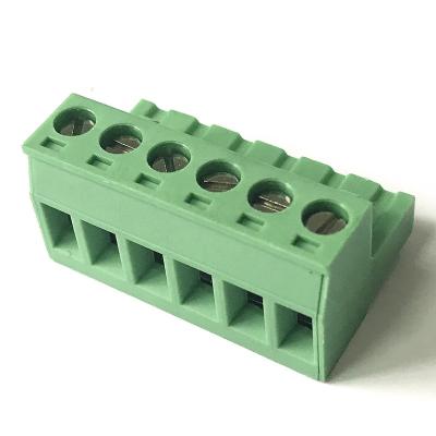 China 7.50mm 7.62mm Pluggable PCB Terminal Block Connector 24-12AWG for sale