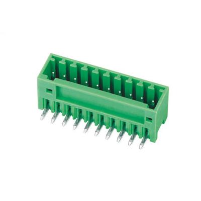 China PA66 2.50mm Pitch Right Angle Electric Pluggable Terminal Block for sale