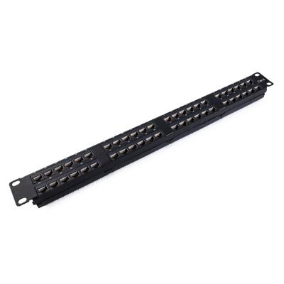 China Factory sales cat6 patah panel 48 port patch panel legrand fiber patch panel 19 inch for sale