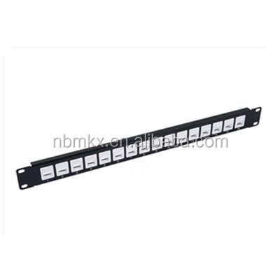 China Blank Network Communication Quantity White Port Up 16 Patch Panel for sale