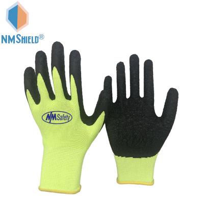 China Garden Work NMSHIELD 13 Gauge Nylon Latex Gloves Construction Safety Gardening Gloves for sale