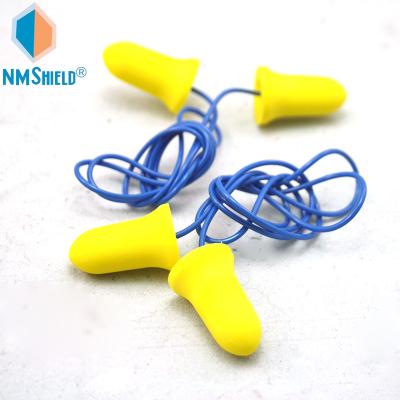 China NMSHIELD Comfortable Industrial PU Foam Ear Plug For Noise Reduce With Customized Package for sale