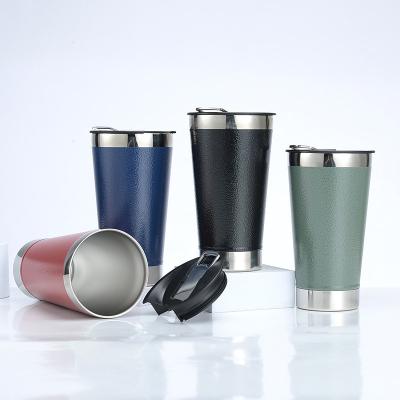 China Factory Wholesale 473ml Sustainable 304 Stainless Steel Vacuum Insulate Beer Beverage Cup Tumbler Cooler With Bottle Opener for sale