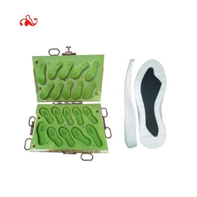 China Aluminum Shoe Molds Phylon Eva Midsole Foaming Mold Sole For Turkish Machine Outsole Making for sale