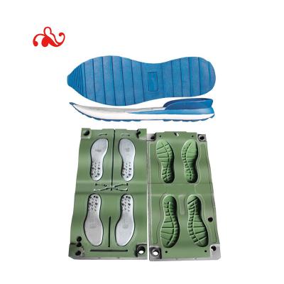 China EVA Sole Injection Mold Aluminum Casting Two Color Foot Wear Casual Eva Pouring Men Sneaker Mold for sale