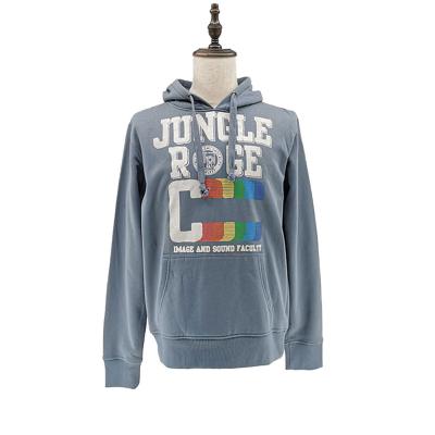 China Anti-wrinkle factory outlet All-match pullover top letter stick print men's fashion casual sports hoodie for sale