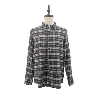 China Anti-wrinkle 2022 Autumn Plaid Casual Shirt Men' S Cotton Loose Long Sleeve Jacket Spring And Washable Custom for sale