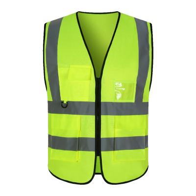 China Factory Wholesale Hot Sale Water Proof Safety Vest Summer Dazzle Attractive Men's Sleeveless Construction Reflective Vest for sale