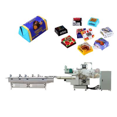 China Full Automatic Food Chocolate Fold Wrap Packaging Machine for sale