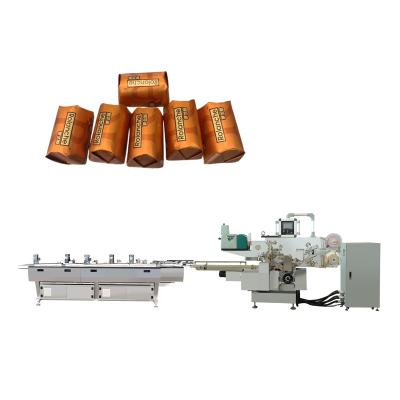 China Food Customized High Speed ​​Chocolate Bar Foil Fold Over Seal Topping Wrapping Machine for sale