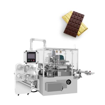 China Food Chocolate Bar/Tablet Fold Packing Machine Doulde-Layer Wrapping Heat Sealing And Gluing for sale