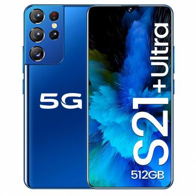 China Hot Selling Original S21 12gb+512gb ULTRA 16MP+32MP Face To Open 10.0 Full Display Android Cell Phone 6.7 Inch Smart Mobile Phone for sale