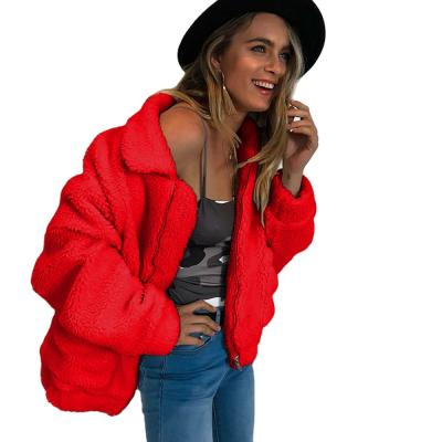 China Fashion teddy ladies lamb woolen coat women anti-shrink winter jakets and coats fall jacket female for sale