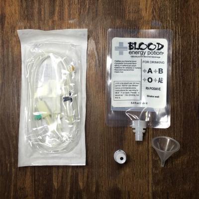 China Food Grade Recyclable Liquid Blood Bag Drink Container Set , Blood Bag Beverage for sale