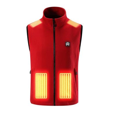 China Meinuanshu Anti-wrinkle USB Rechargeable Heated Women's Electric Fleece Vest Winter Heating Vest Jackets And Vests for sale