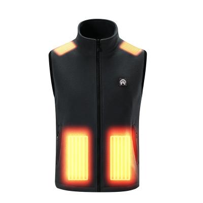 China Meinuanshu Anti-wrinkle Rechargeable Battery Fleece Vest Winter Warmer Electric Men Women Thermal Vest Jackets and Vests for sale