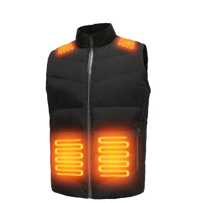 China Meinuanshu Anti-wrinkle USB Rechargeable Heated Women Electric Men's Cotton Vest Winter Heating Stripper Thermal Vest Jackets and Vests for sale