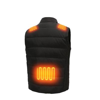 China Hot Selling Cotton Anti-wrinkle Winter Stripper Men's USB Electric Heating Smart Battery Heated Vest Sleeveless Vest Jacket for sale