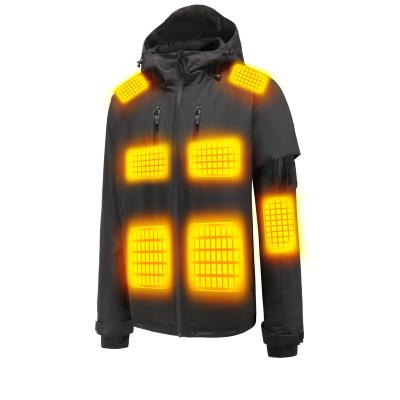 중국 2023 Graphene Coat Waterproof Heated Jacket OEM USB QUICK DRY Trendy Windproof Electric Heating Thermal Jackets For Women 판매용